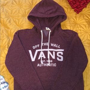 MAROON VANS SWEATSHIRT